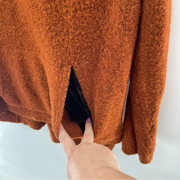 Anthropologie Angel of the North Earthy Brown Cowl Neck Tunic Style Sweater L - Picture 4 of 11